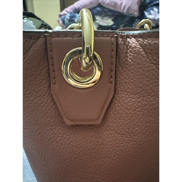 Michael Kors Nicole large Leather bucket bag MSRP $448 Pre-Loved Pink Salmon - Picture 6 of 14